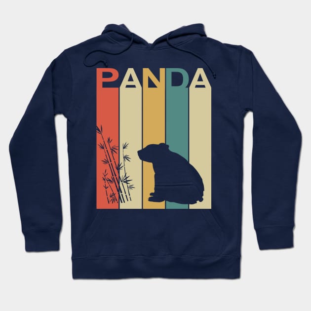 Panda - Cute Vintage Retro Design Hoodie by olivergraham